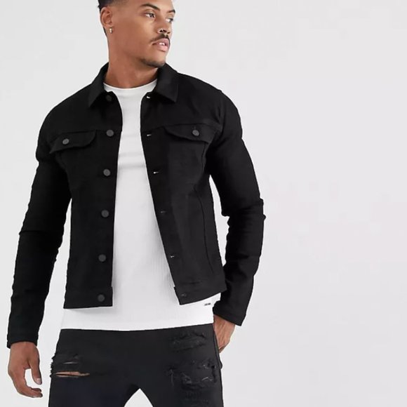 ASOS Other - ASOS DESIGN western denim jacket in black